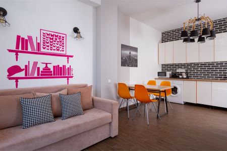 Family room with balcony (В ТАУНХАУСЕ)